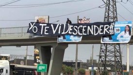 Cuelgan lienzo para burlarse de Alianza Lima tras evitar su descenso por secretaría