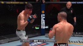 Chileno "Jaula" Bahamondes cayó en una espectacular pelea en su debut en el UFC