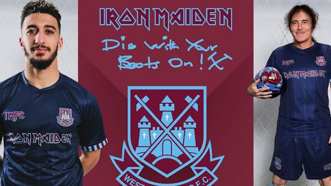 West Ham presentó uniforme en nueva colaboración con Iron Maiden