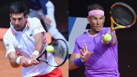 Novak Djokovic y Rafael Nadal definen el título del Masters 1.000 de Roma en una tremenda final