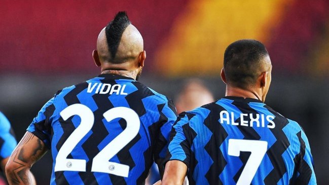 Prensa italiana afirmó que Alexis Sánchez y Arturo Vidal quedarán fuera de la última fecha de Inter