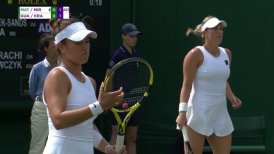 Alexa Guarachi tuvo debut y despedida en el dobles de Wimbledon