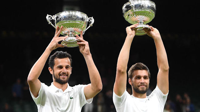 Nikola Mektic y Mate Pavic vencieron a Granollers y Zeballos y se quedaron los títulos del dobles en Wimbledon