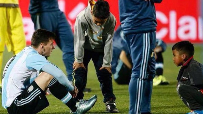 Niño que consoló a Messi en 2015: Me emocionó verlo campeón