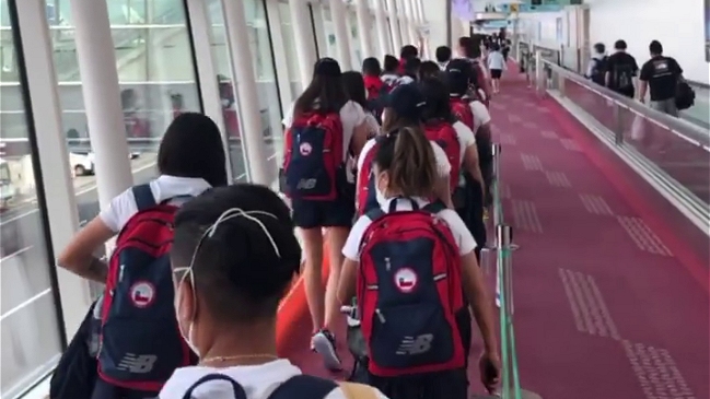 La selección chilena femenina llegó a Tokio para disputar los Juegos Olímpicos