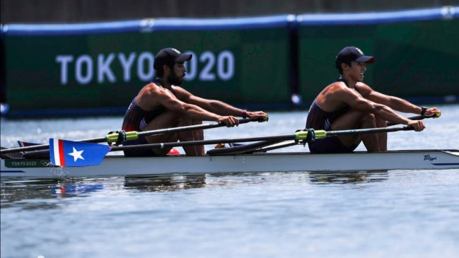 Chilenos César Abaroa y Eber Sanhueza disputarán la Final C en el remo olímpico