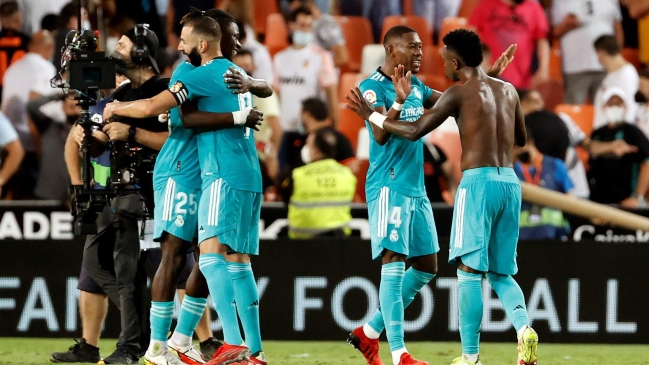 Real Madrid reaccionó en los últimos minutos y logró ajustado triunfo sobre Valencia