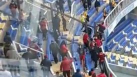 Hinchas de Fernández Vial y Rangers protagonizaron pelea en tribunas del "Ester Roa"