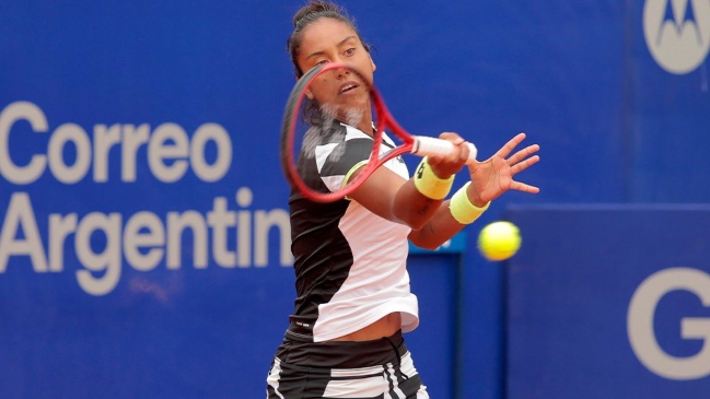 Daniela Seguel sucumbió ante el poderío de Haddad en el WTA 125 de Buenos Aires