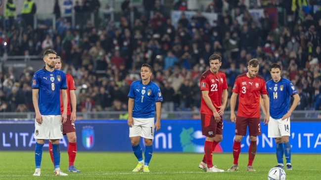 Italia complicó su clasificación directa a Qatar 2022 tras igualar ante Suiza