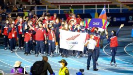 Delegación chilena desfiló al ritmo de "Tren al Sur" en los Juegos Panamericanos Junior en Cali