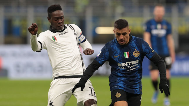 Alexis Sánchez regresó a la acción con Inter en triunfo sobre Spezia por la Serie A