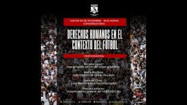 Club Social y Deportivo Colo Colo realizará conversatorio sobre los Derechos Humanos en el contexto del fútbol
