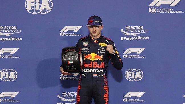 Verstappen tras ganar la "pole" en Abu Dabi: Fue un gran día, pero la carrera es lo más importante