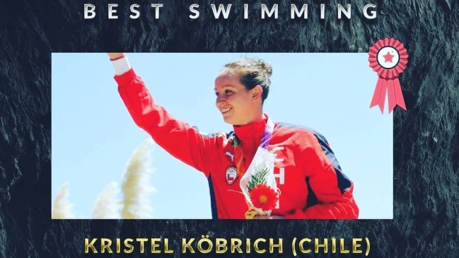 ¡Tremenda! Kristel Kobrich fue elegida la mejor nadadora latinoamericana por Best Swimming