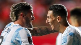 Angel di María marcó un golazo en Calama y abrió la cuenta para Argentina ante Chile