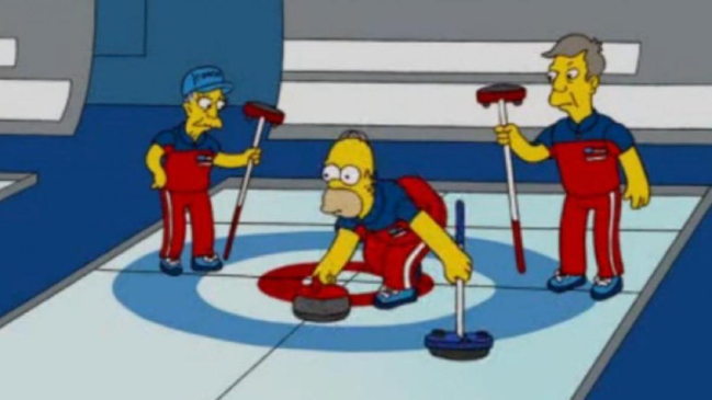 La increíble predicción de Los Simpsons con el curling, el deporte más popular de los Juegos Olímpicos de Invierno