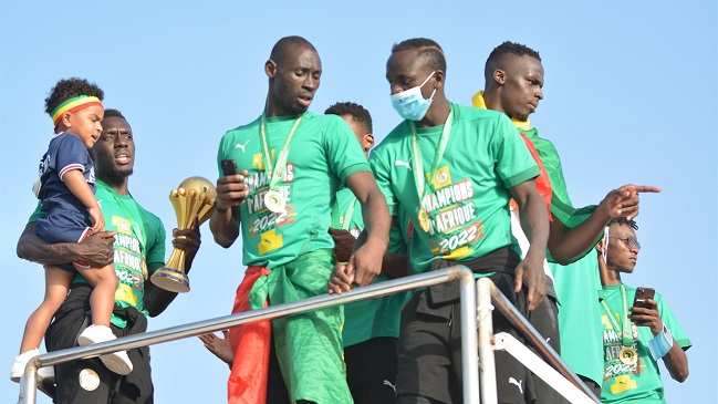 Senegal premió con dinero y terrenos a los campeones de la Copa de Africa