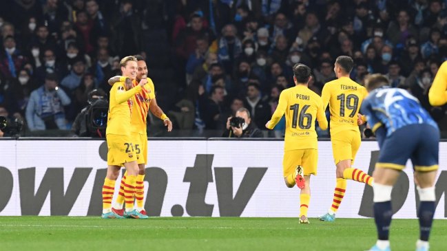 Un intratable Barcelona goleó a Napoli y avanzó a octavos de final de la Europa League
