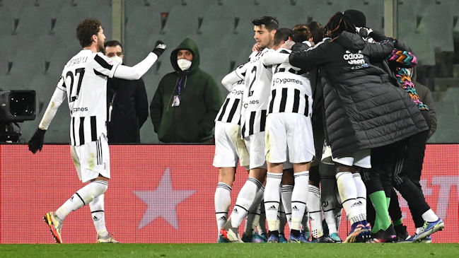 Juventus logró dramático triunfo sobre Fiorentina y tomó ventaja en semifinales de Copa Italia