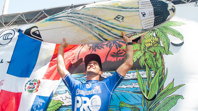 Manuel Selman fue el ganador en el World Surf League Qualifying de República Dominicana