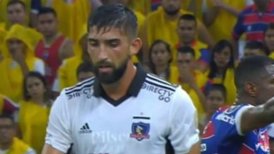 La imprudente infracción de Emiliano Amor que le costó la roja ante Fortaleza en Copa Libertadores