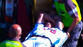 Nicolás Ramírez salió en ambulancia al sufrir grave lesión en duelo de Everton y Huachipato