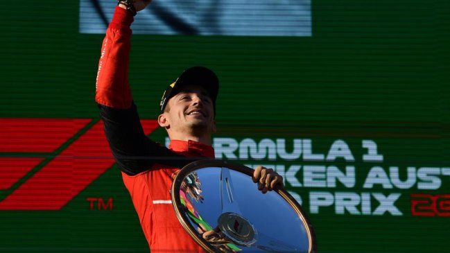 Charles Leclerc reforzó su liderato en la Fórmula 1 con triunfo en el Gran Premio de Australia