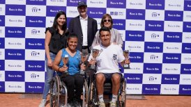 Dejaron los títulos en casa: Macarena Cabrillana y Alexander Cataldo celebraron en el Chile Open