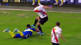 ¡Criminal! La violenta patada en la cara de Rodrigo Ramallo a Frank Fabra en la Libertadores
