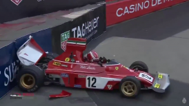 Charles Leclerc chocó en Mónaco el histórico Ferrari de Niki Lauda