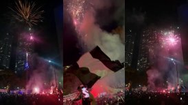 Miles de hinchas protagonizaron espectacular "hotelazo" para Colo Colo en Buenos Aires