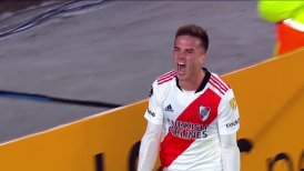 River Plate tuvo fortuna y abrió la cuenta ante Colo Colo con gol de Agustín Palavecino
