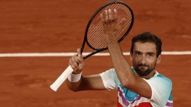 Marin Cilic arrolló a Daniil Medvedev en Roland Garros