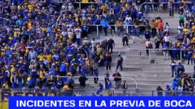 Hinchas de Boca Juniors se enfrentaron a golpes en la previa del duelo ante Ferro