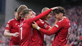 Dinamarca firmó convincente actuación ante Austria y es líder del Grupo 1 en la Liga de Naciones