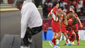Un hincha peruano se hizo viral por romper su televisor tras la derrota en el repechaje al Mundial