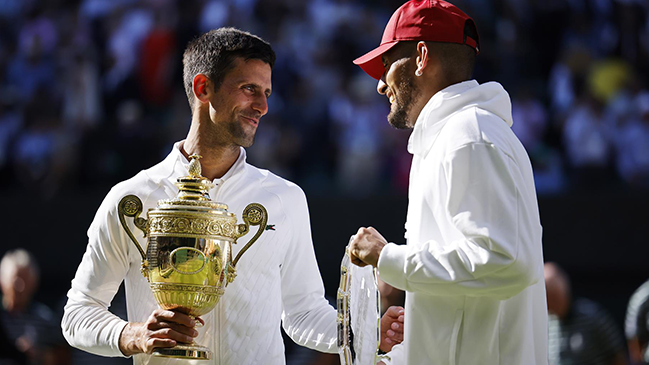 Djokovic elogió a Kyrgios tras Wimbledon: Mereces estar entre los mejores del mundo
