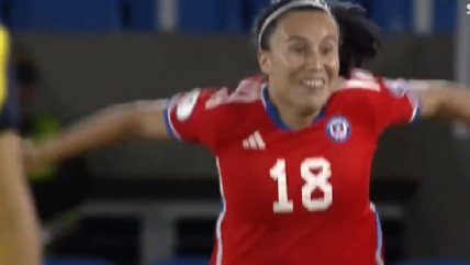 ¡Se adelantó la Roja! Camila Sáez abrió el marcador ante Ecuador en Copa América