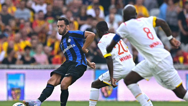 Inter de Milán sufrió su primera derrota de pretemporada ante el RC Lens