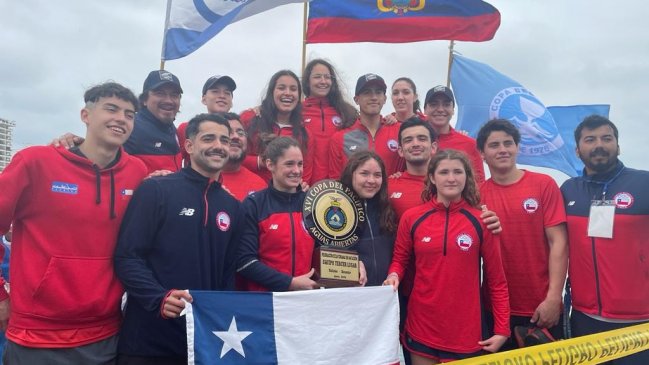 Chile obtuvo el tercer puesto de la Copa Pacífico de aguas abiertas