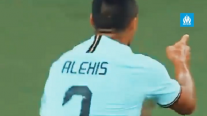 Olympique de Marsella lució la trayectoria europea de Alexis y sus goles en Inter
