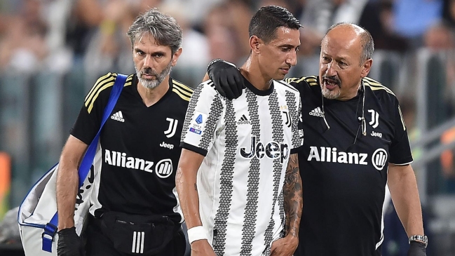 Varios días de baja: Juventus confirmó la lesión de Angel Di María