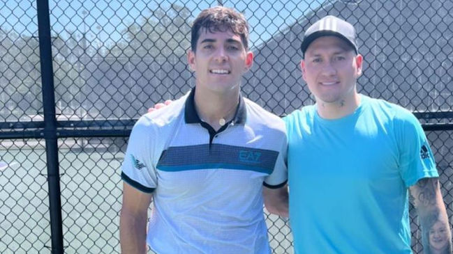 Cristian Garin compartió con Nicolás Castillo en medio de su preparación para el US Open