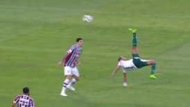 ¿Al Puskas? El tremendo golazo de chilena de Rony en el empate de Palmeiras ante Fluminense