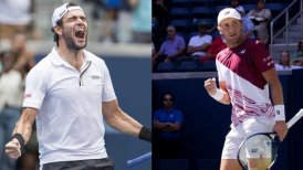 Matteo Berrettini y Casper Ruud se enfrentarán en cuartos de final del US Open