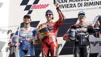 "Pecco" Bagnaia ganó en San Marino y sumó su cuarta victoria seguida en el MotoGP