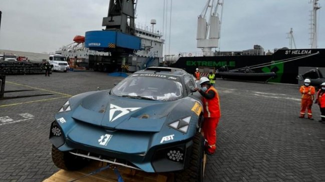 El Extreme E-Prix comenzó el desembarco de autos eléctricos todoterreno en Mejillones