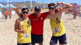 Córdova y Etcheberry debutaron con un triunfo en el Mundial sub 19 de voleibol playa