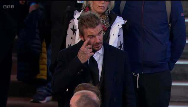 David Beckham se despidió de la Reina Isabel II después de hacer fila más de 12 horas